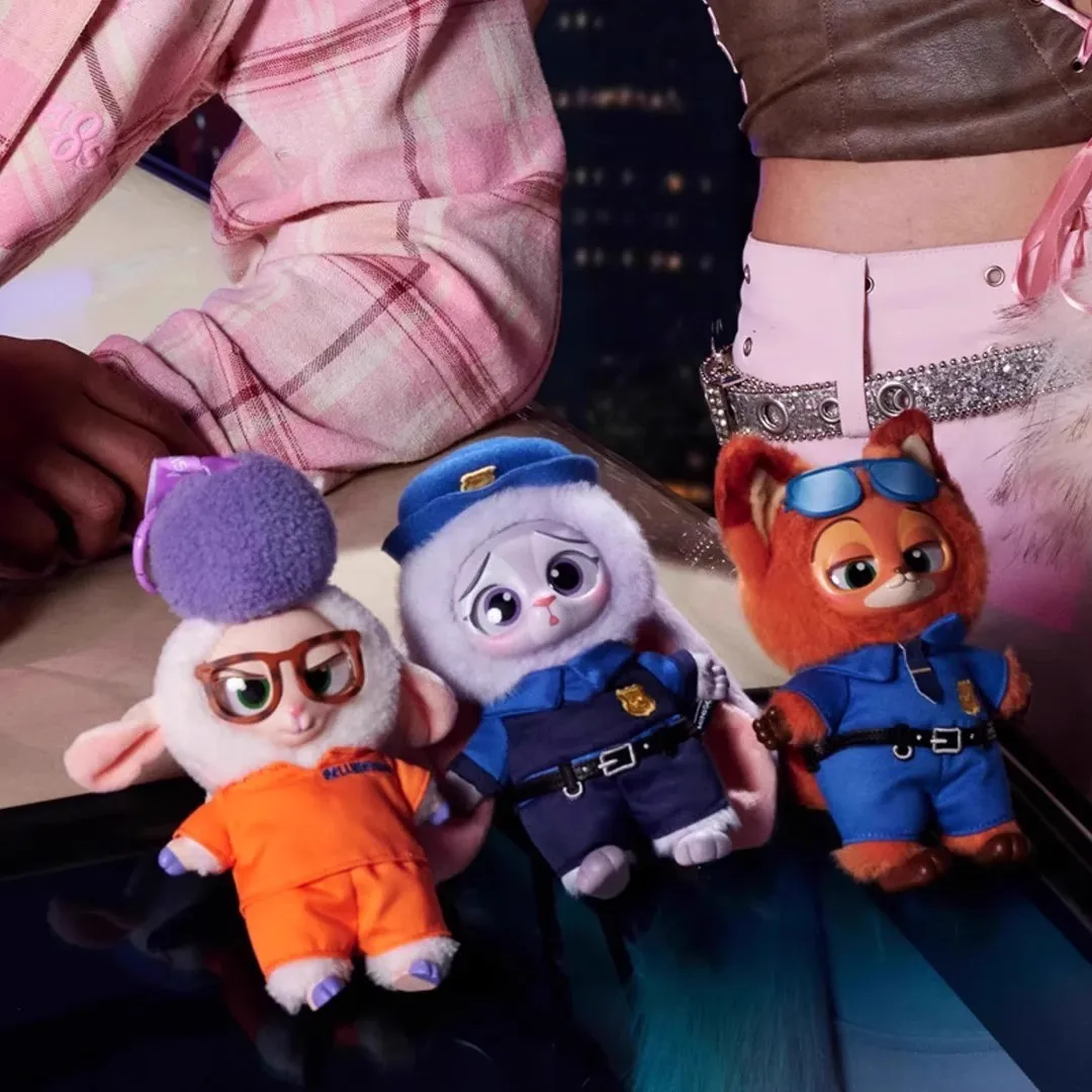 متوفر في المخزون الأصلي Miniso Zootopia جودي نيك الشكل صندوق أعمى نموذج حلية الكرتون لطيف نيك الشكل اللعب جمع دمية هدايا طفل
