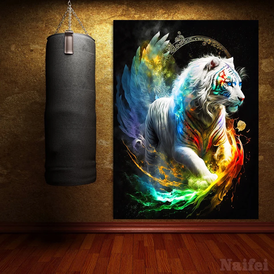 5D Diamond Painting Dragon Tiger Full Drill Diamond Mosaic Painting Fantasy Animal Diamond Embroidery Kits DIYHome Decor Gift