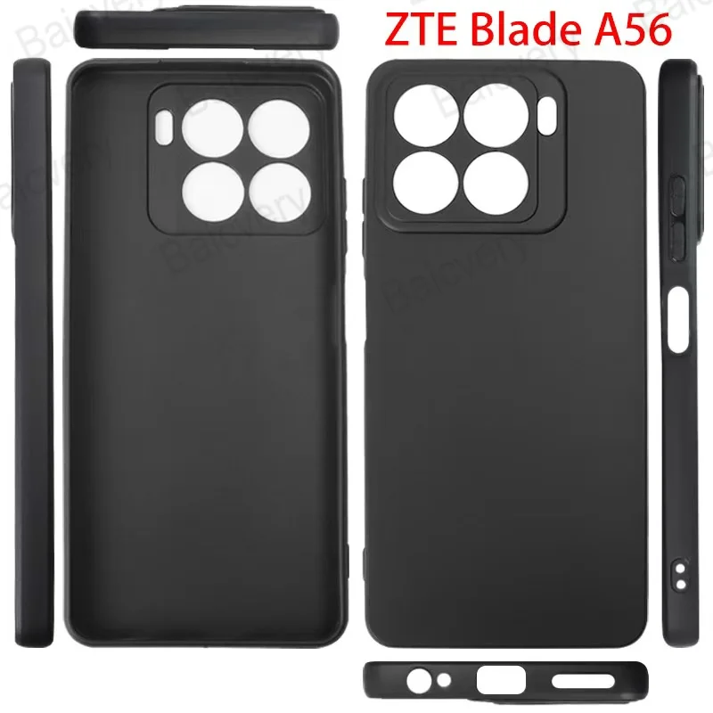 لهاتف ZTE Blade A36 / A56 / A56 Pro / A76 4G غطاء خلفي ناعم من مادة البولي يوريثان الحراري غير اللامعة واقي للهاتف #5