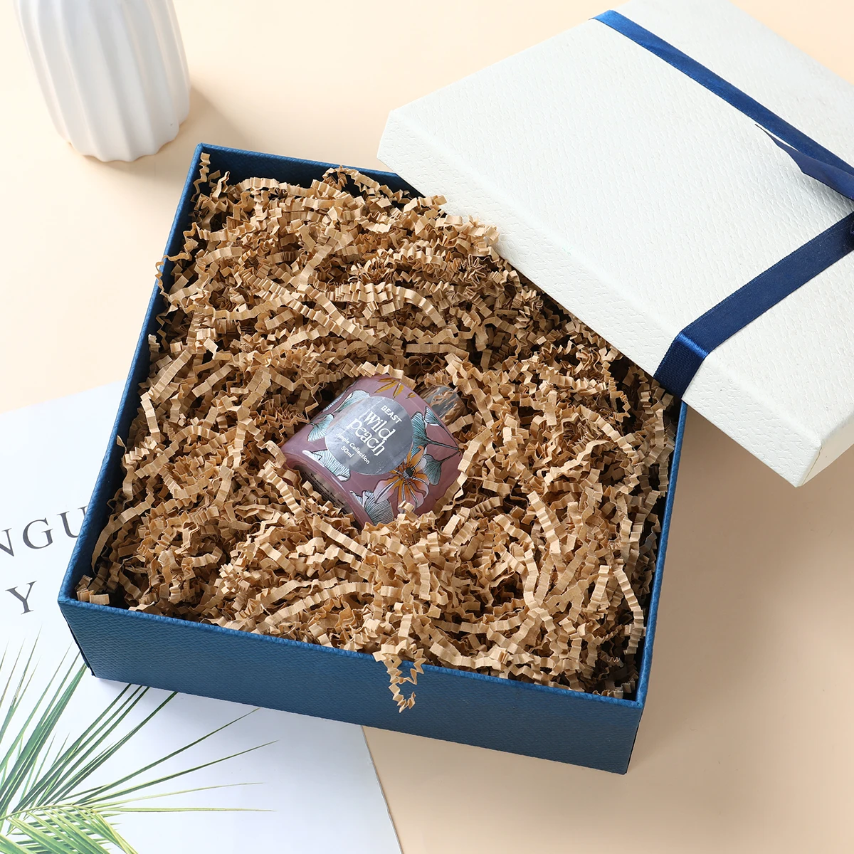 100g Colorful Shred Crinkle Paper Raffia Shredded Confetti Birthday Gift Box Filling Material Wedding Party DIY Packaging Decor