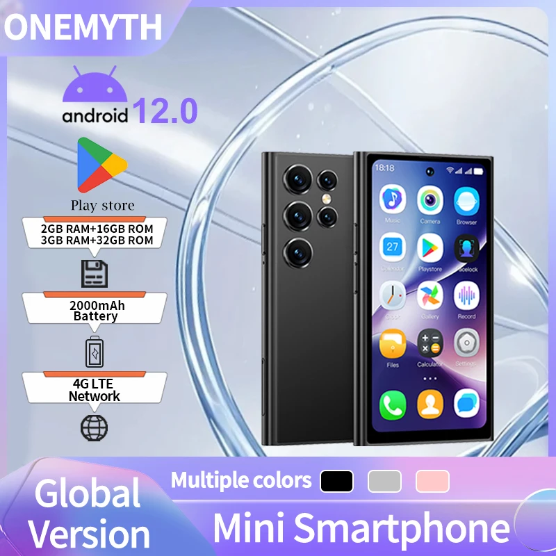 ONEMYTH S26 Pro Mini Phone 4.0 Inch, 4G LTE Android Smartphone , 3GB RAM 64GB ROM Dual SIM, 2000mAh Long Battery Life