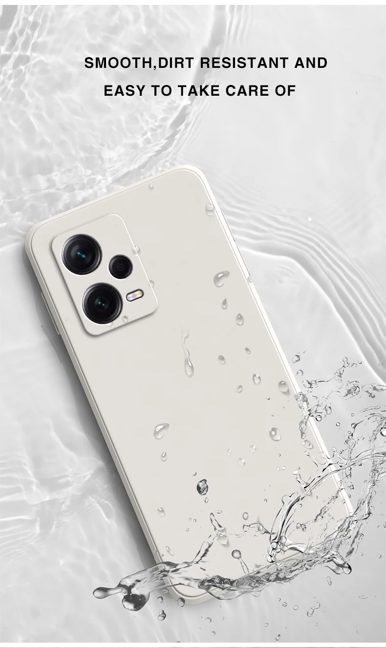 Quadratische matte Silikonhülle für Xiaomi POCO X5 X5PRO 5G Soft Fundas Poco X5 Pro 5G Matte Basic Cases Caqas – Detail 7