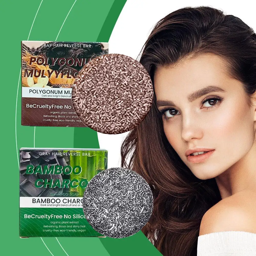 Jabón Natural para el cabello, barra de champú y acondicionador, Polygonum Multiflorum, H1q3