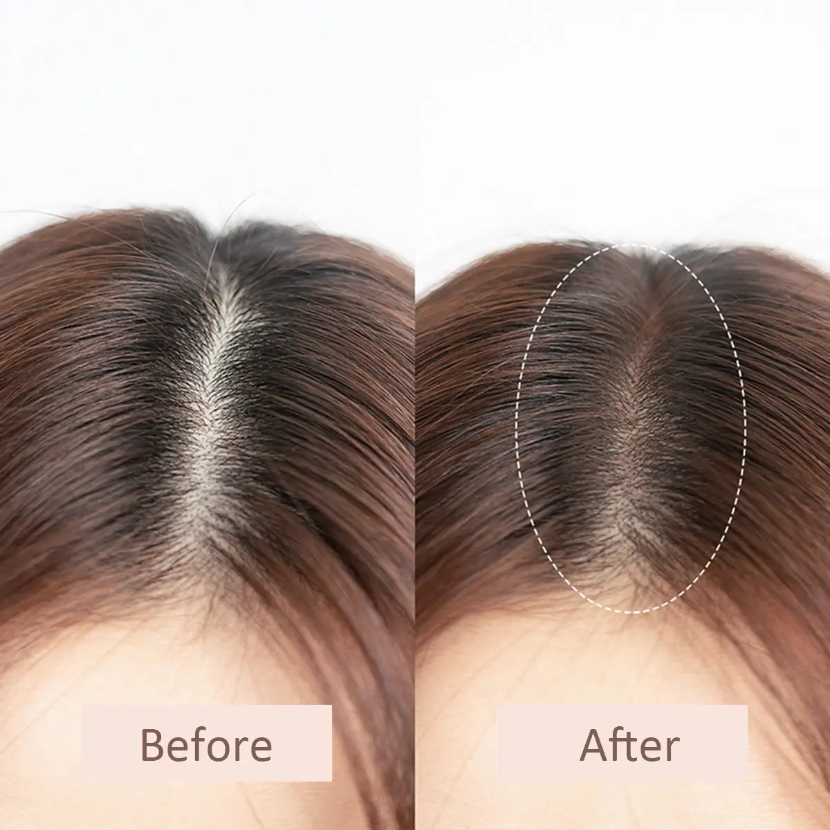 1Pcs Hairline Coverage Powder Beautify Hairline Curve Fill Sparse Roots Volumize Thin Hair Easy Apply Gentle on Scalp Travel