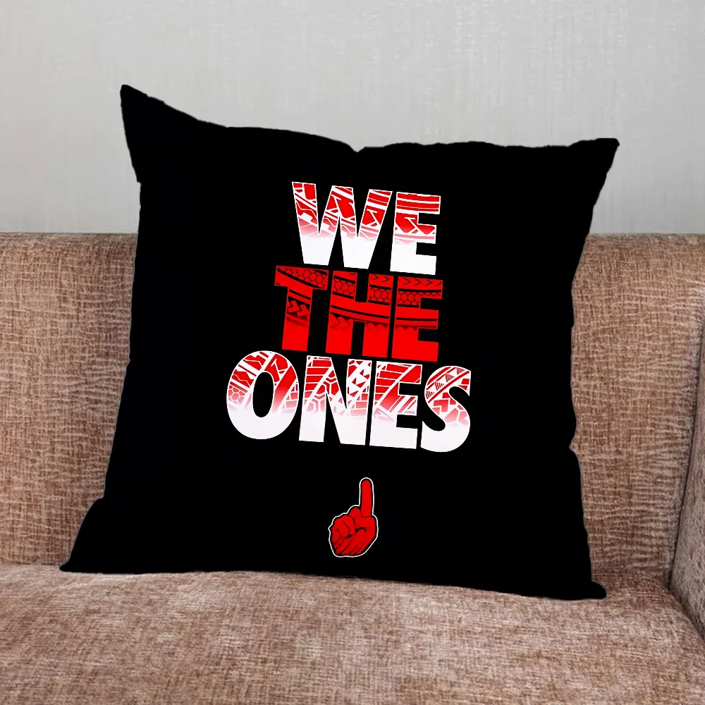 R-Roman R-Reigns Wrestler Poszewka na poduszkę do domu Sypialnia Samochód Biuro Dekoracja Pokój dzienny Sofa Poszewka na poduszkę Odpowiednia