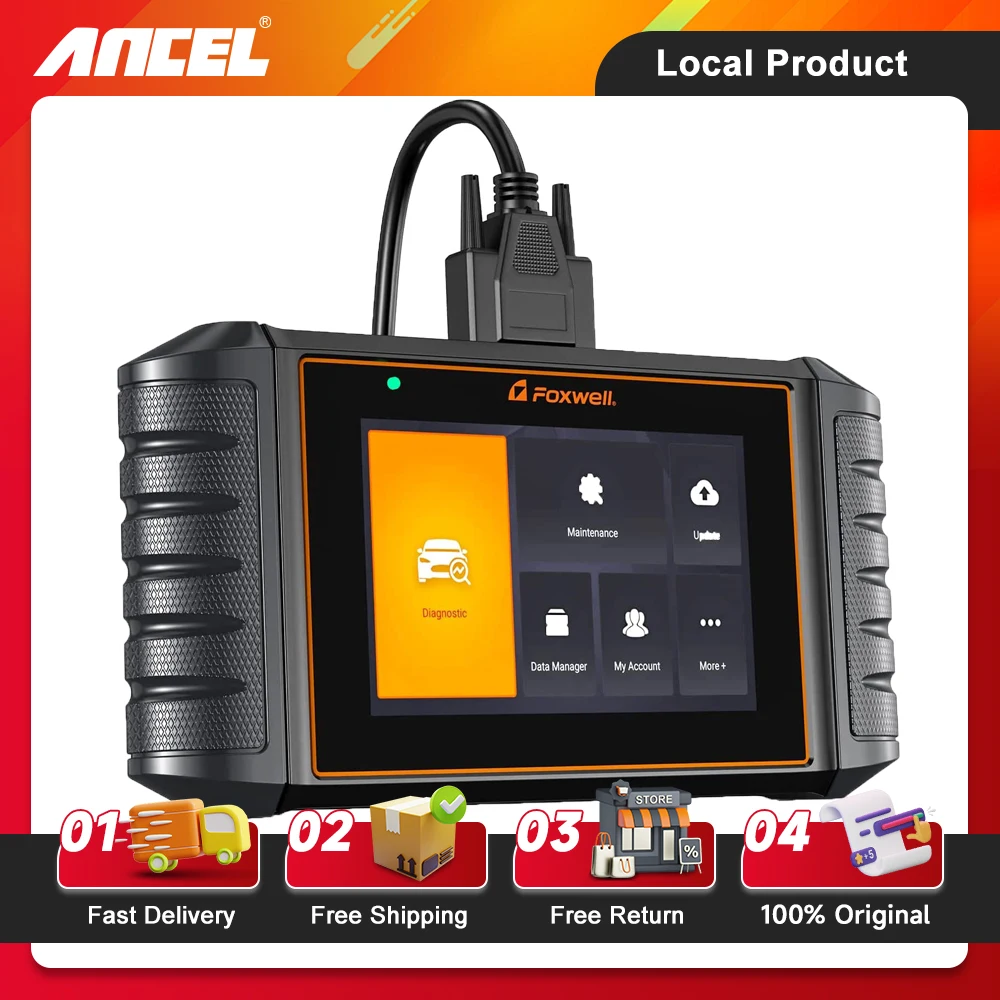 

FOXWELL Scanner NT716 OBD2 Car Diagnostic Scan Tool BMS SAS 9 Reset ABS SRS Transmission Engine OBD2 Code Reader Diagnostic Tool