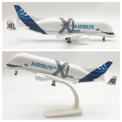 20cm Beluga Airplane Model Metal Scale Aircraft A300-600st Transport Plane Model Vehicle Toy Models For Children Educational Toy