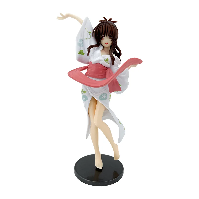 20cm Japan Anime Figure Yuuki Mikan Y-style To LOVE Ru Darkness Standing Position Girl Action Figure Models In retail Box