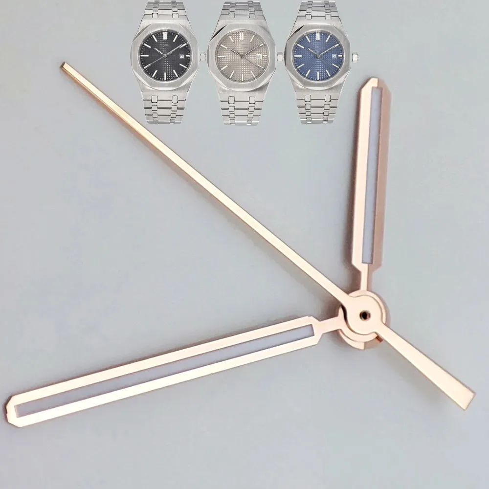 Watch Accessory Watch Hands Green Luminous Watch Needle Rose Gold Silver Second Hand fit for NH35 hands Movement Oak Dial Hands