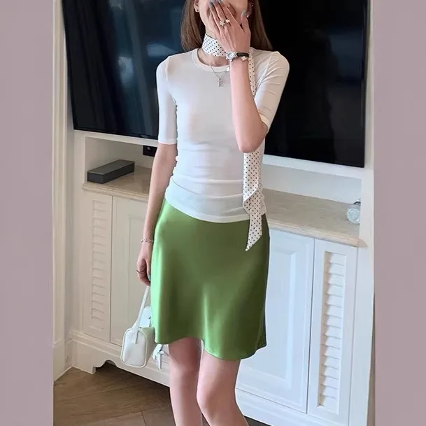 

2026 New Summer Skirt Women's Summer New Oblique Short Skirt