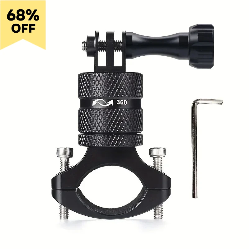 AliExpress NONE Aluminum Alloy Bike Handlebar Mount For Gopro Hero 12/11/10/9/8/7/6/5/4 Session AKASO Campark And Other Action Cameras