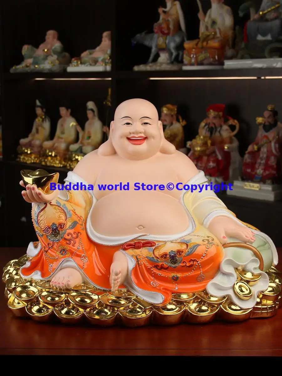 Buddha statue of attracting wealth 2024 HOME OFFICE Company SHOP Money Drawing thriving business Maitreya god of wealth statue