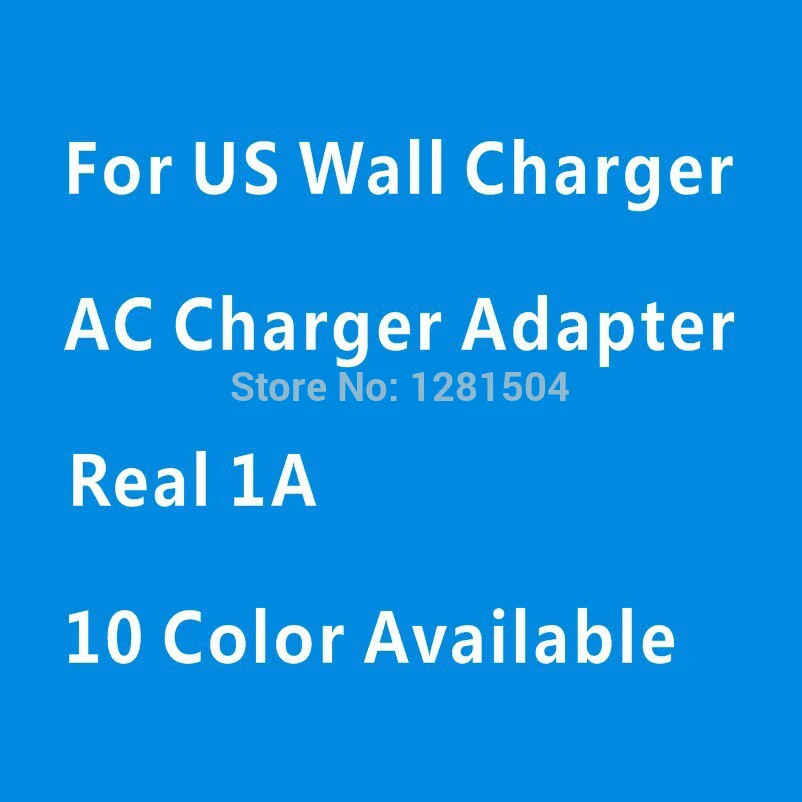 Wholesale 2000pcs/lot Colorful 1A 1000mAh US Plug Single USB Travel AC Power Wall charger Adapter Charger for Mobile Phone