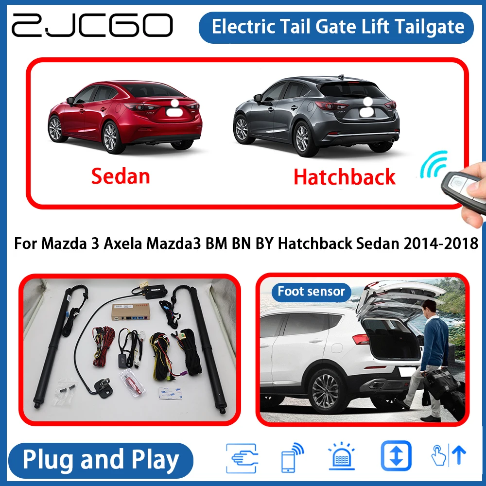 

for Mazda 3 Axela Mazda3 BM BN BY Hatchback Sedan 2014-2018 Automatic Powered Tailgate Power Liftgate Electric Tail Gate Lift