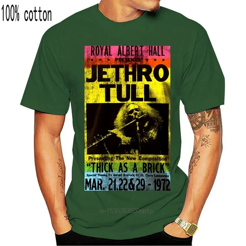 Man Clothing Jethro Tull Royal Albert Hall 1972 T Shirt S-2Xl New Impact Merchandise Breathable Tops Tee Shirt