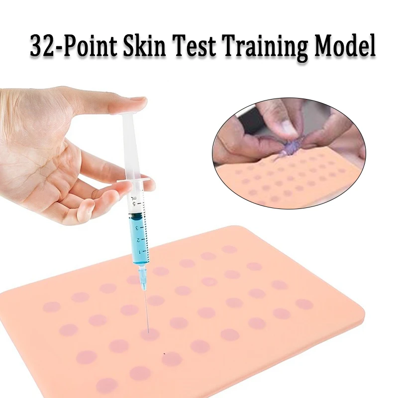 Silicone Injection Practice Pad Skin Test Training Module Realistic Touch Subcutaneous Medical Teaching Model