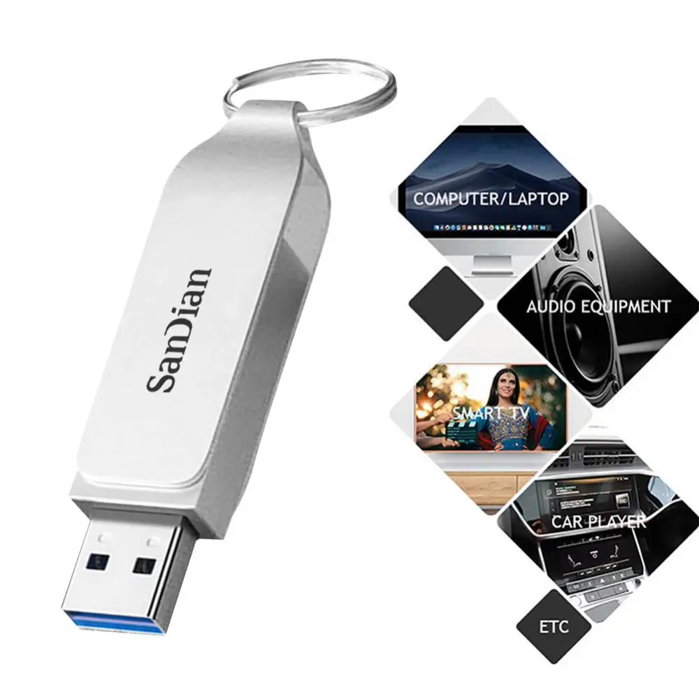 Original USB Flash Drive 2TB USB 3.0 Interface Real Capacity 16TB 64TB Pen Drive High Speed Flash Disk 520mb/s For Laptop