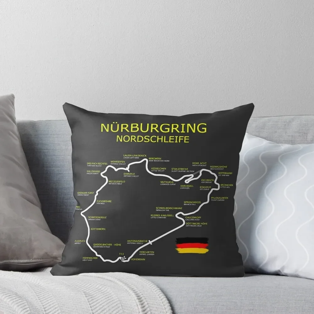 

The Nurburgring Throw Pillow pillows decor home Christmas Covers For Cushions Decorative pillowcase ornamental pillows pillow