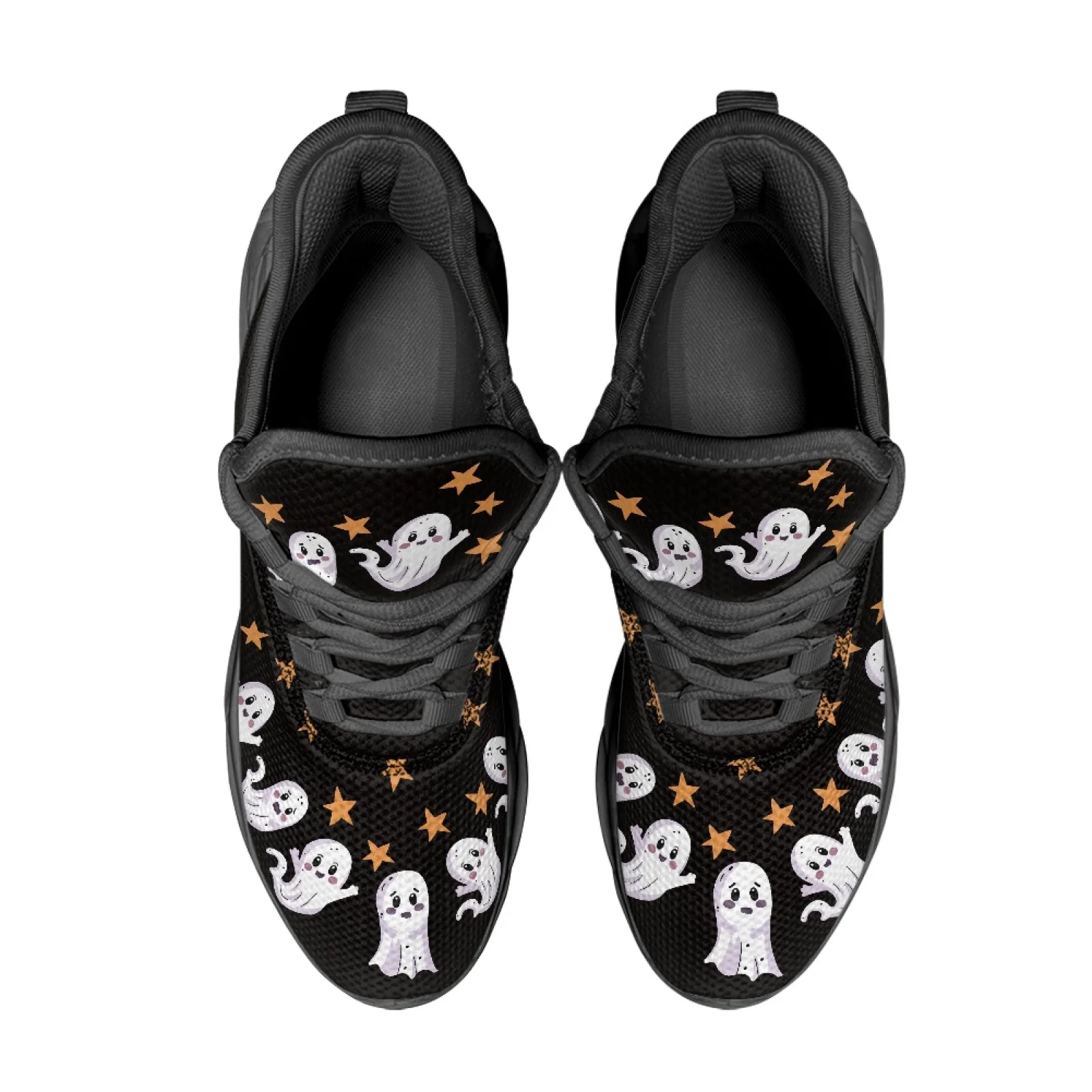 PENSTROLL Ghost Star Pattern Fashion Sneakers Mesh & EVA Blade Running Shoes Breathable Athletic Trainer for Men