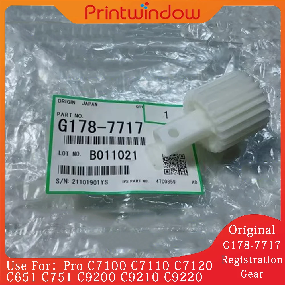 Original New G178-7717 Registration Gear for Ricoh Pro C7100 C7110 C7120 C651 C751 C9200 C9210 C9220 Timing Gear G1787717
