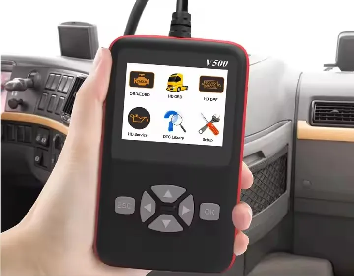 V500 Obd2 Scanner Diagnostic Tool Vehicles Scan Tool for Truck Car Car Check Engine Fault Light Code Reader with Reset Clear
