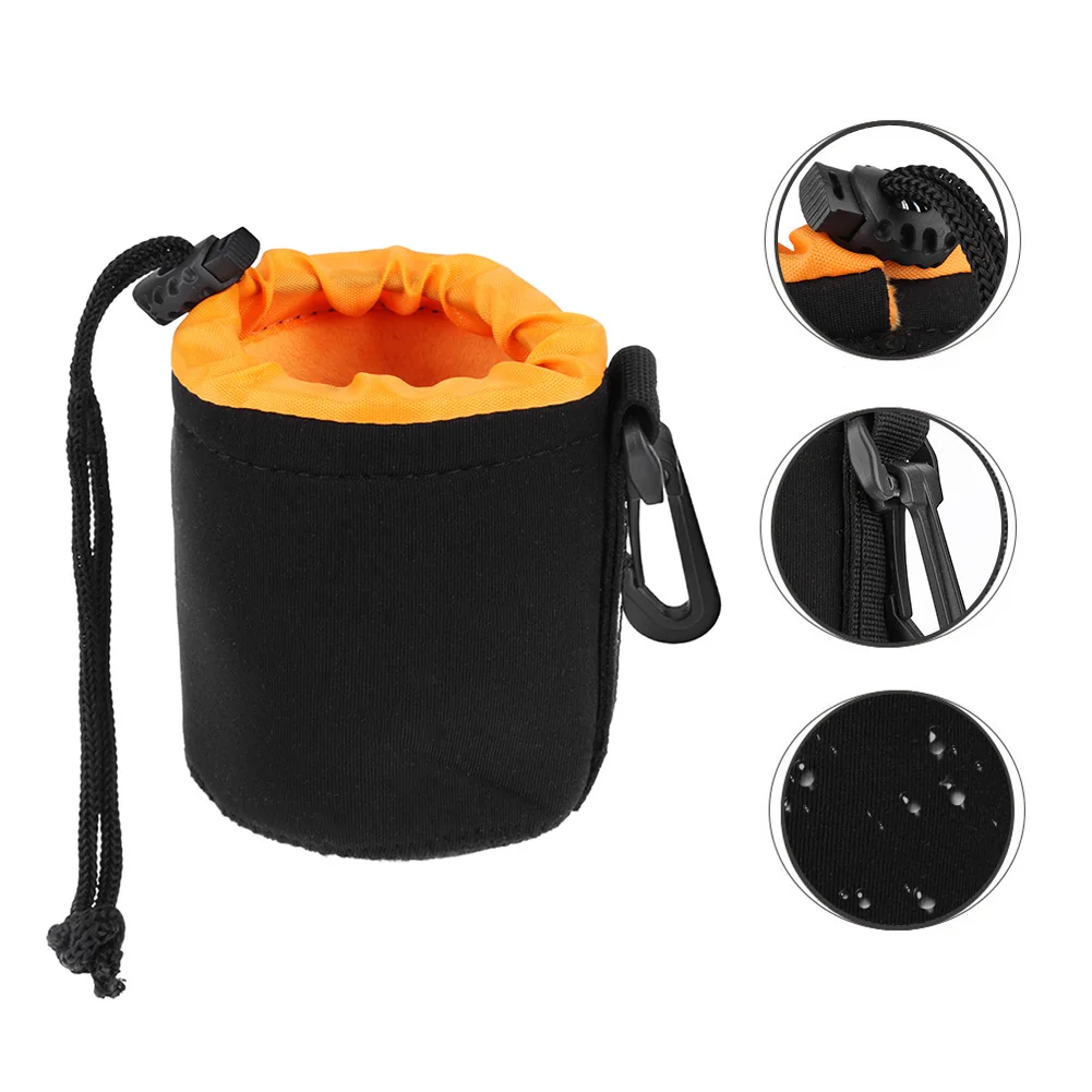 Camera Lens Pouch Bag Waterproof Soft Neoprene Video Camera Lens Pouch Bag Case For Canon Sony for Most Digital SLR Camera image 5