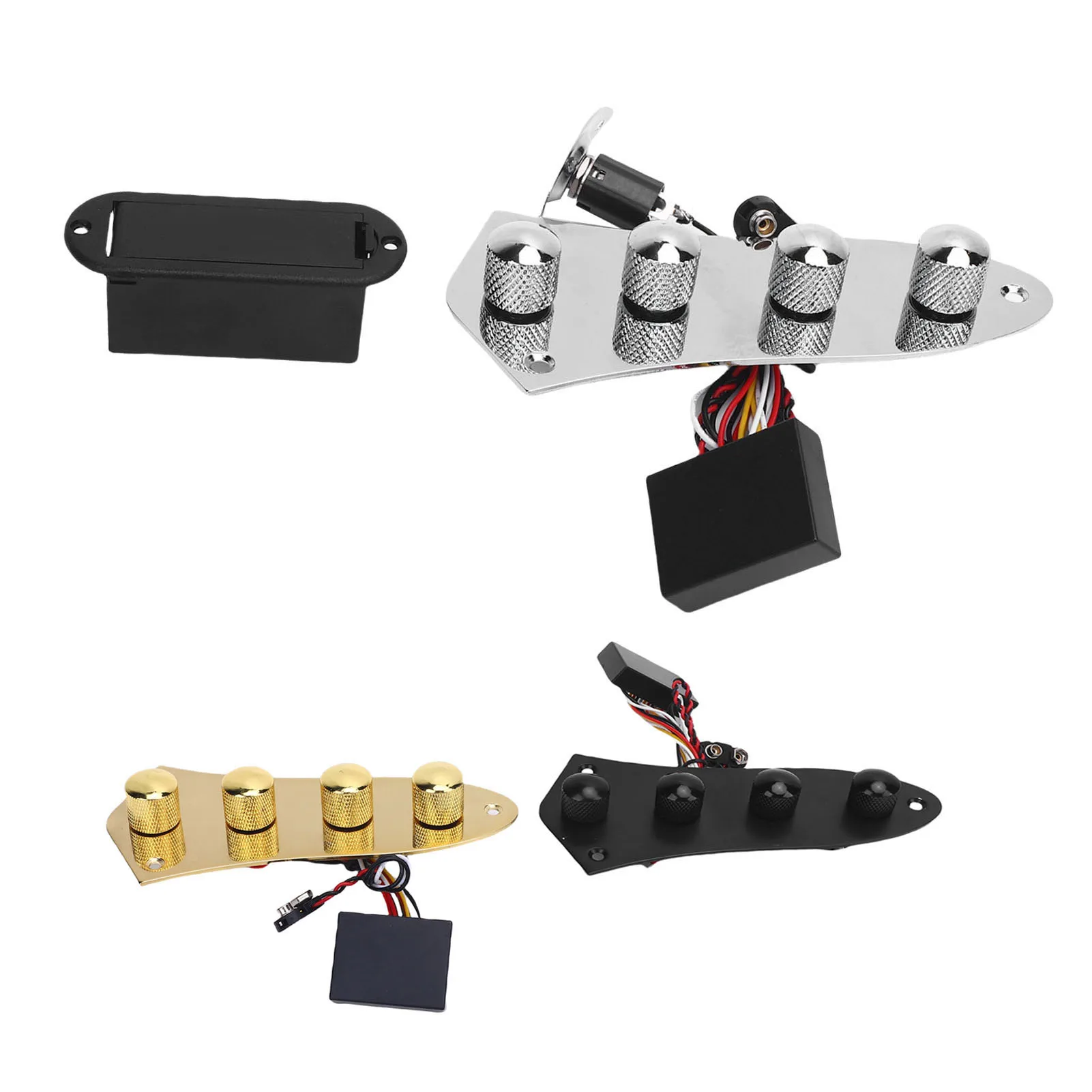 

Prewired Control Plate Prewired 3 Stage Preamplifier Guitar Control Plate Assembly Replacement Bass Guitar Preamp Control Board