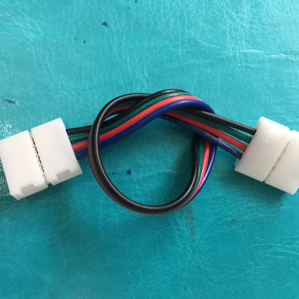 Easy-Install Solder-Free 5050 LED Strip Connector for Rgb Light Bars Decorative Lighting Perfect Fit Stable Long Service Life