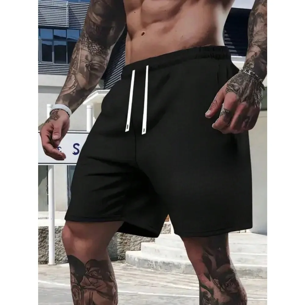 

Men's Pure Cotton Fashionable Casual Loose Straight Leg Sports Shorts Summer New Breathable Suitable for Both Men and Women