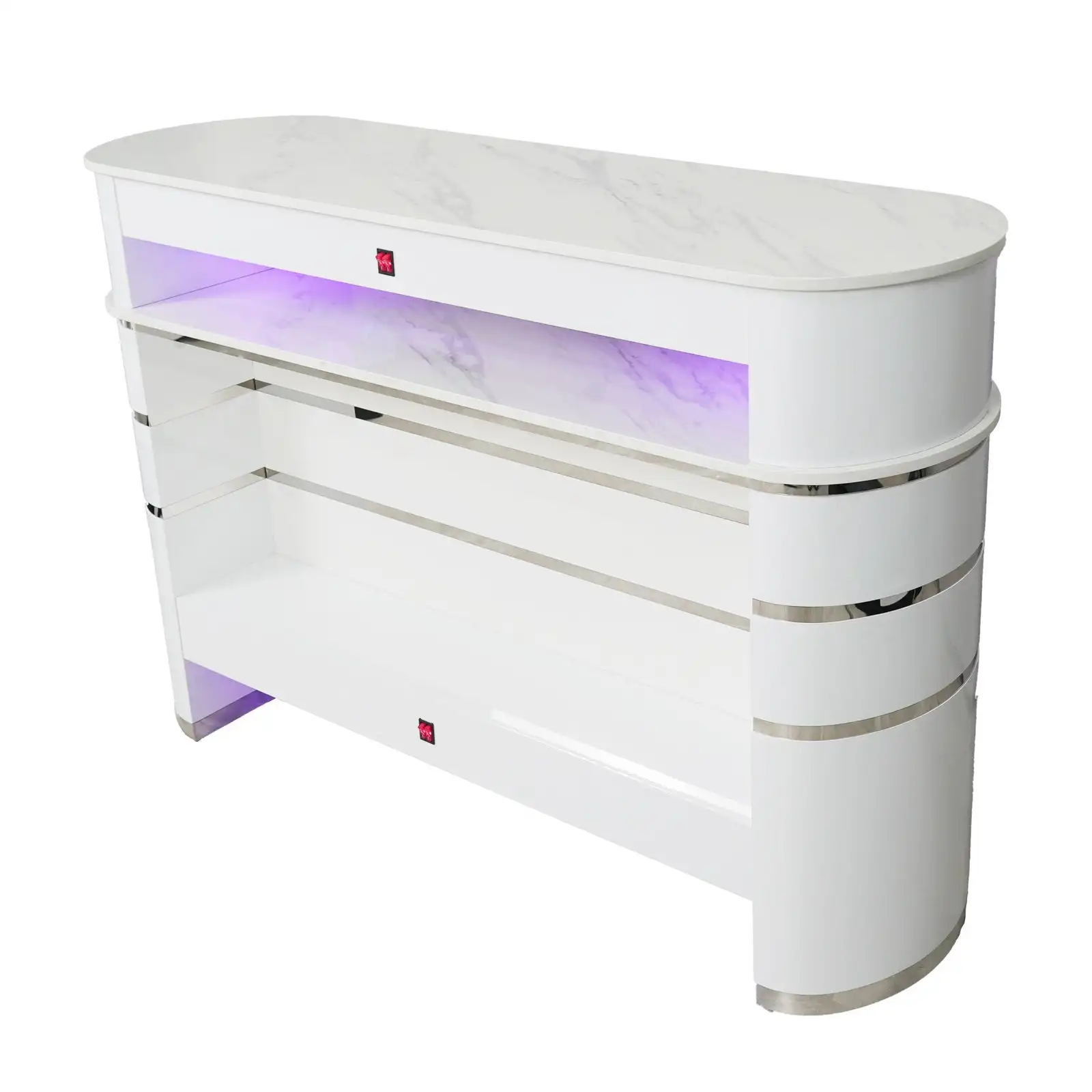 Manicure Pedicure Nail Drying Table Station with Ventilation System