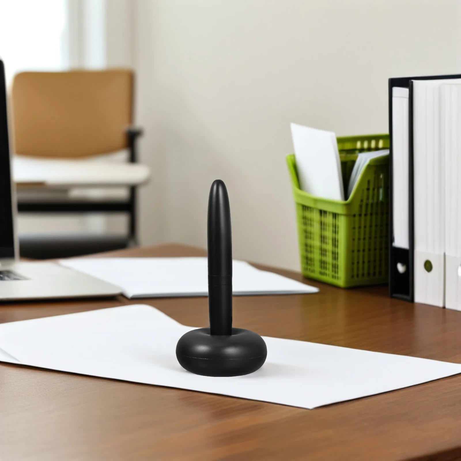 2 قطعة أقلام حبر جاف عائمة قلم معدني قبضة مريحة مكتب القرطاسية هدية للرجال النساء قاعدة تعليق مغناطيسي التنفيذي #4