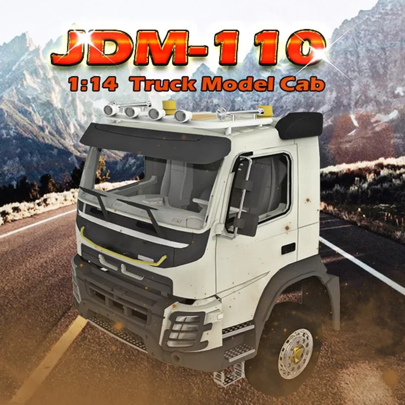 

1:14th Scale Plastic Cockpit Body and Front/rear Lighting Systems for Tamiya RC Dump Truck for Volvo FMX JDMODEL DIY