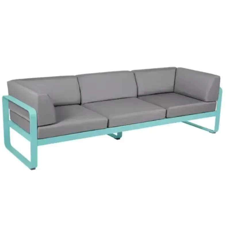 &Colorful Outdoor Aluminum Sectional Sofa Set Garden Patio Lounge Furniture Courtyard Conversation Sets