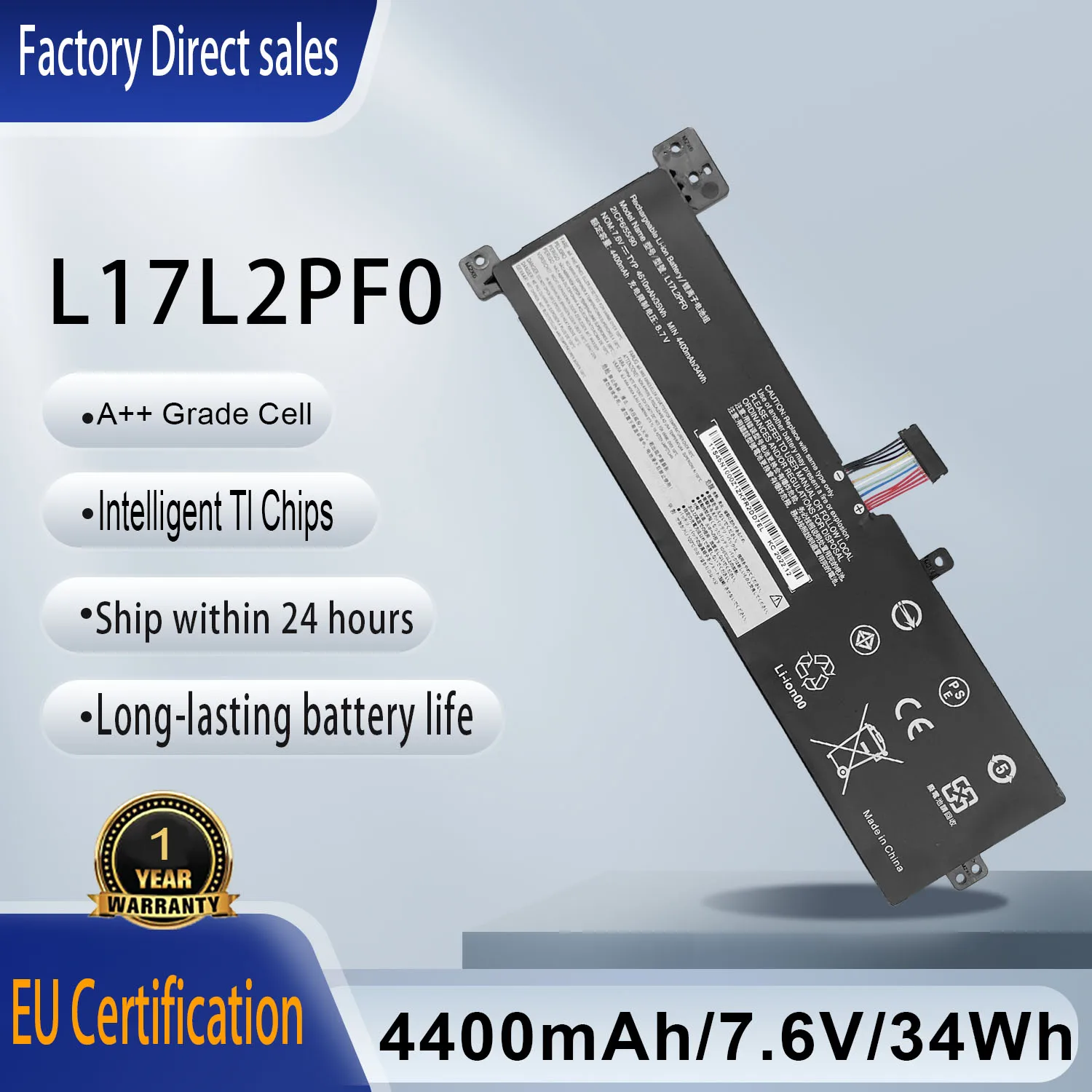 New L17L2PF0 Laptop Battery For Lenovo IdeaPad 330G 330-15ICN 330-15ARR 330-15ARR-81D2005CUS L17M2PF0 L17M2PF1 L17M2PF2 L17L2PF2