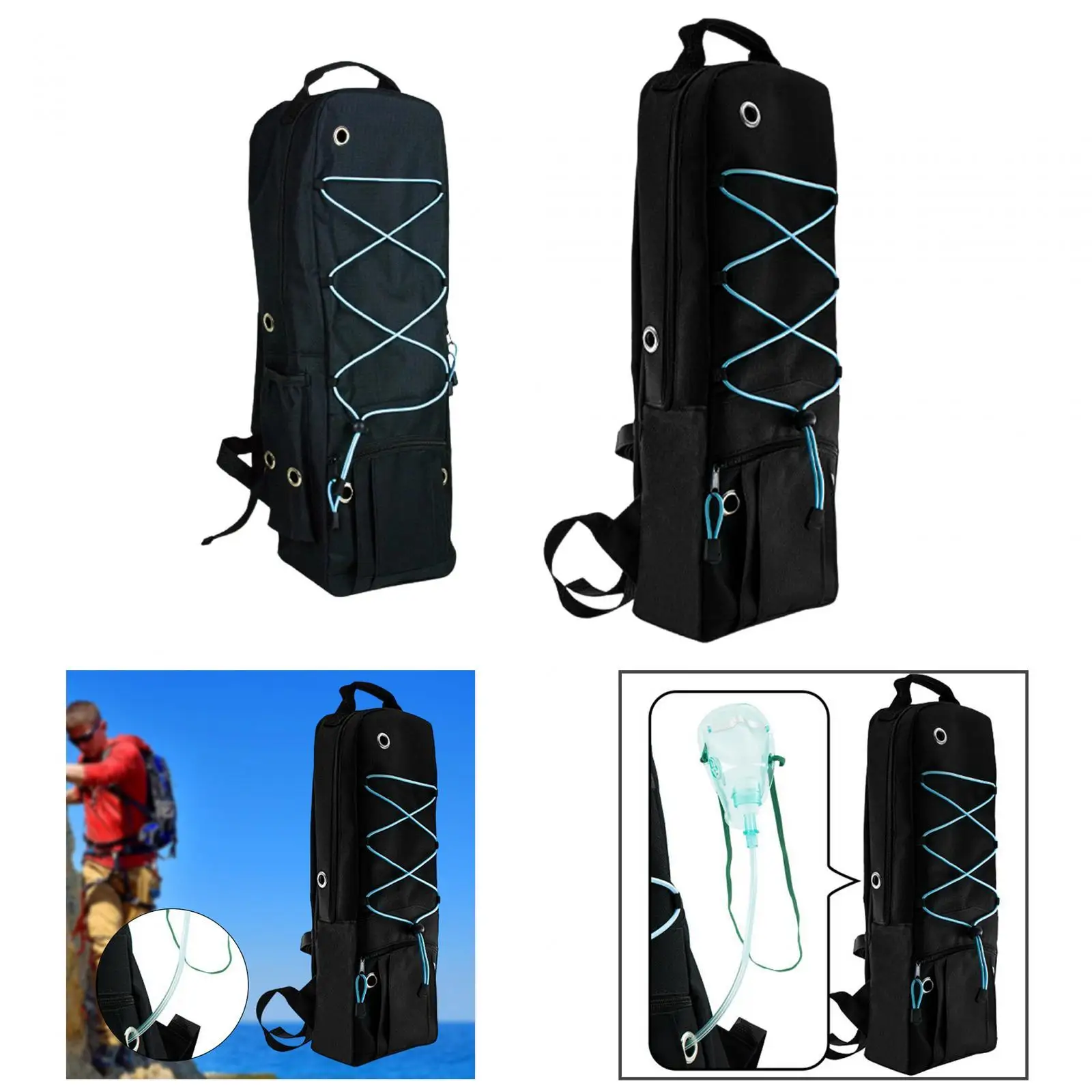 

Рюкзак для кислородного баллона: прочный, портативный, с органайзером для аксессуаров, для B (M6), D, M2, A, M7