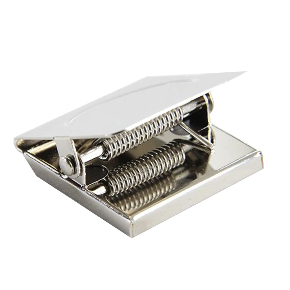 

12pcs Metal Magnet Clamps Stainless Steel Square File Clips Magnetic Home Office School Use Calendars Photos