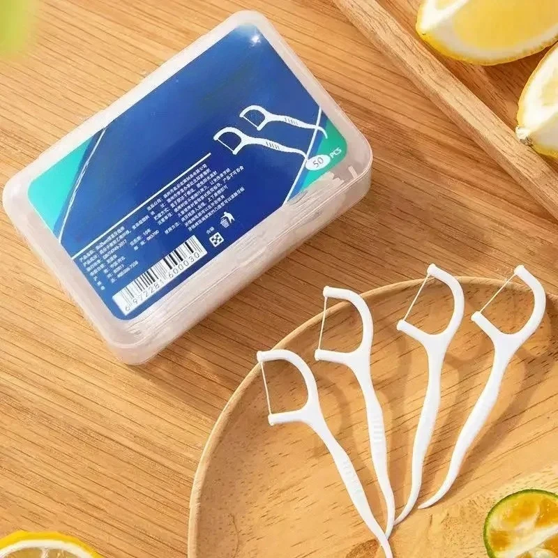 

2000 шт. портативная одноразовая зубная нить пластиковая зубочистка высокого напряжения зубная нить палочка коробка для зубной нити ﻿ Уход за полостью рта