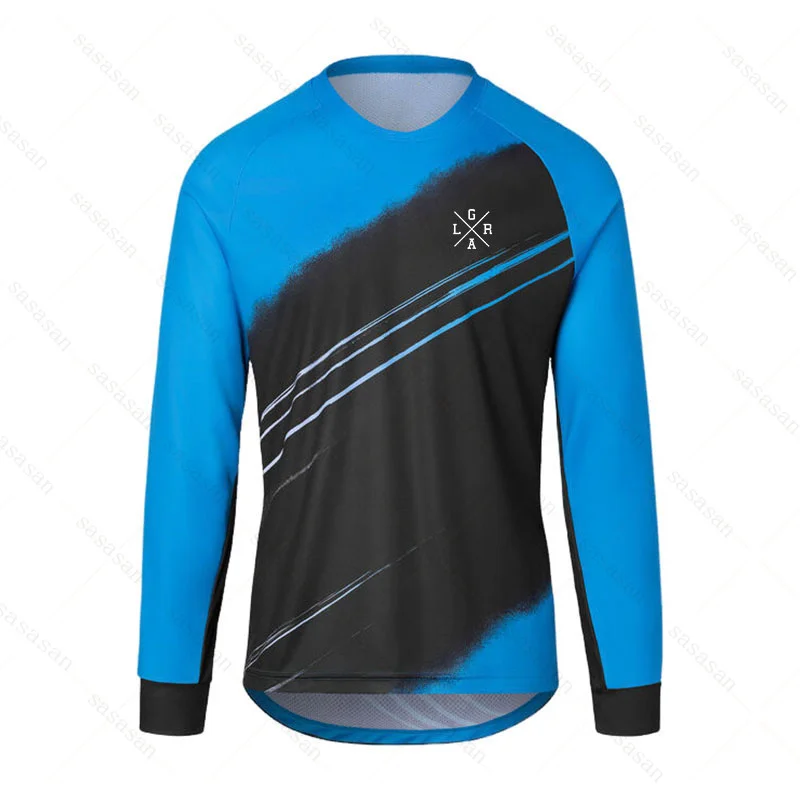 Loose Rider Men\'s Long Sleeve Downhill Suit Quick Dry Breathable Motocross Mountain Bike Cycling Jersey MTB Long Sleeve Shirt