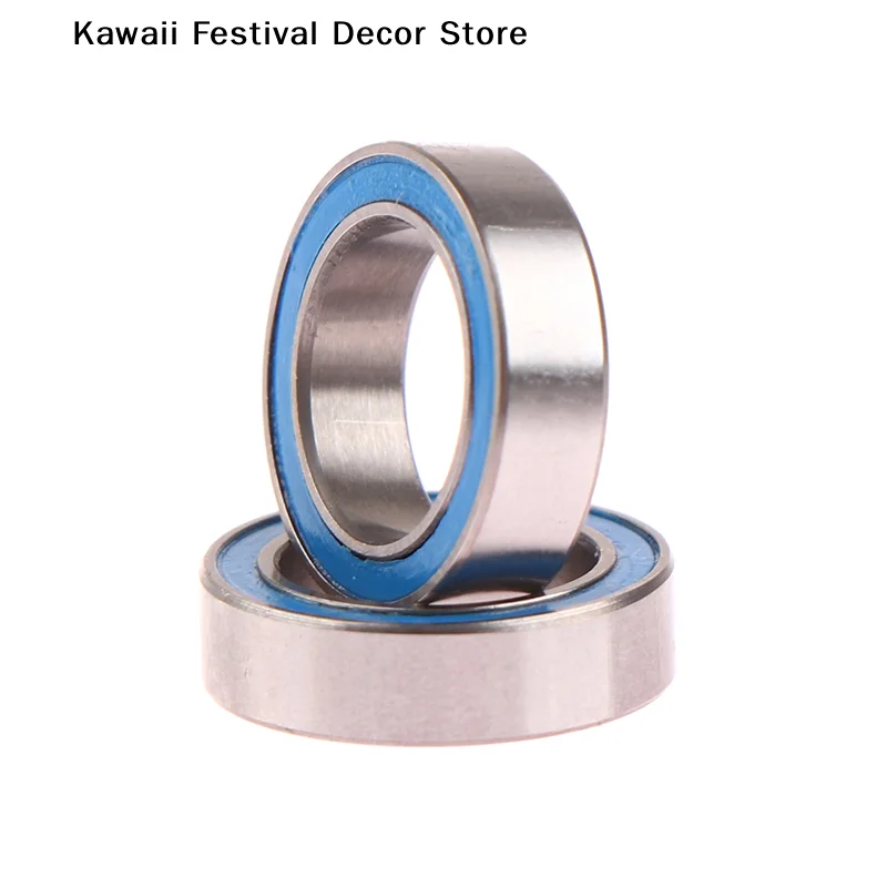 【K】2Pcs 6700 2RS 10X15X4mm Motor Level Blue Rubber Seals Bearing Model Bearing Motor Bearing High Quality