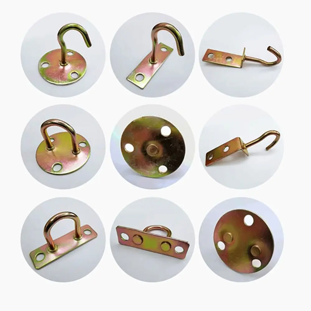 Nova almofada olho gancho de parede placa deck em forma de u/j montagem no teto cabide diy fivela de porta fixa para lâmpada ventilador