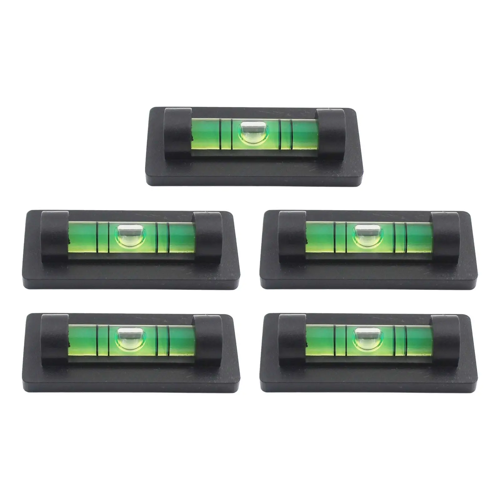 Bubble Spirit Level 5Pcs Lightweight Versatile Horizontal Level Ruler Leveling Tool for Photo Frame DIY Projects Household