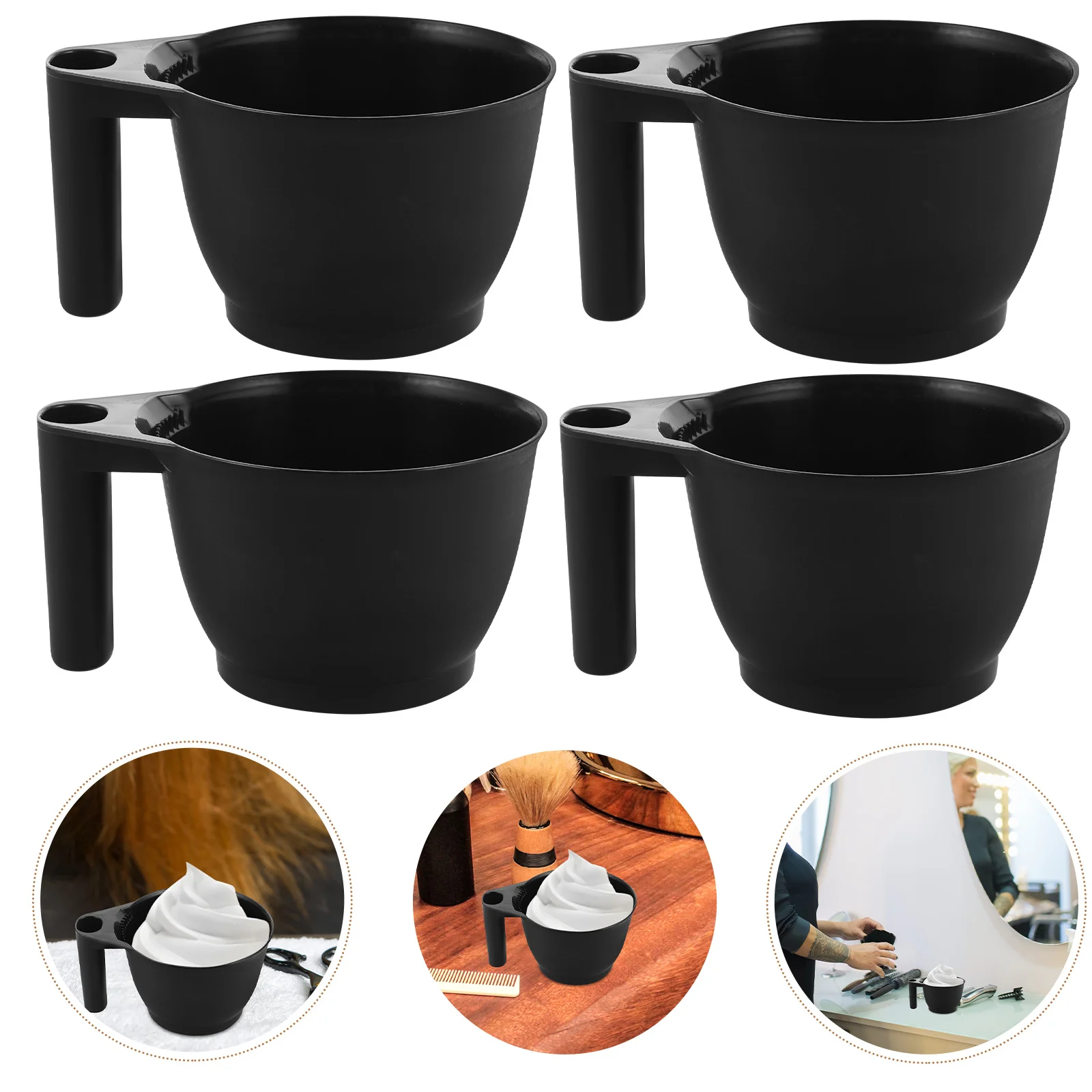 4 Pcs Blender Hair Dye Mixing Bowl Dying Tools Color Black Bowls Coloring Mixer - Image 5