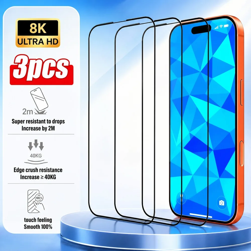 3PCS Tempered Glass For Oppo Reno13 Reno13 F Reno13 F 5G Reno13 FS 4G Screen Protector For Oppo Reno13 FS 5G Reno13 Pro Reno12