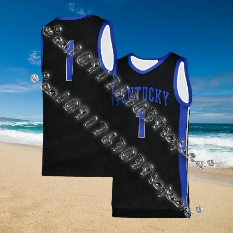 

2024USA Kentucky Basketball Jersey College Basketball Team Sleeveless Jersey T Shirt Men/Boy Basketball Sports Vest