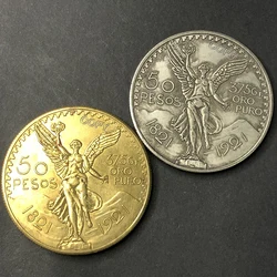 1921 Mexican Angel 50 Peso Gold/Silver Commemorative Coin 1821-1921 Collection Home Creative Decoration Festival Gift