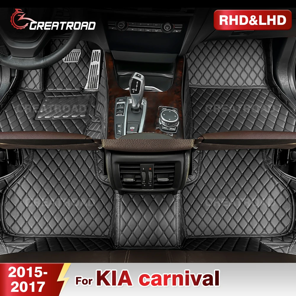 

Автомобильные коврики для KIA carnival 2015 2016 2017, индивидуальные автомобильные подушечки для ног, автомобильный ковер, аксессуары для интерьера