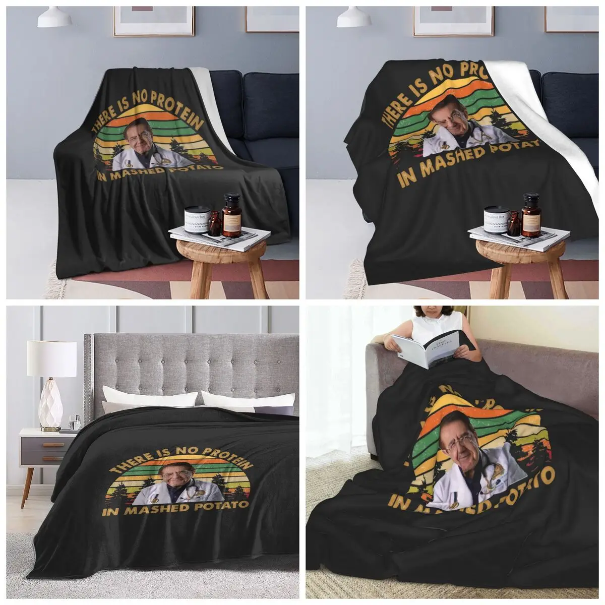 There Is No Protein In Mashed Potato Dr Now Dr Nowzaradan Blanket  Flannel Throw Blanket Bedspread for Bed Travel Home Couch