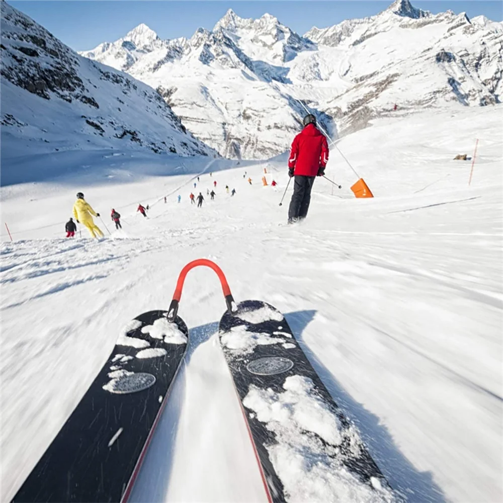 Konektor ujung Ski pemula musim dingin anak dewasa, bantuan latihan Ski luar ruangan olahraga aksesori papan salju