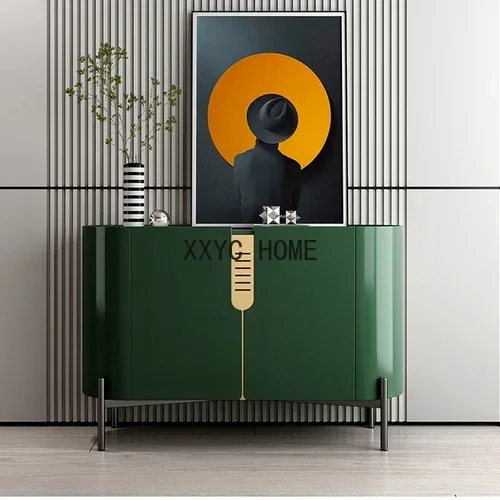 이탈리아 스타일의 가벼운 럭셔리 입구 캐비닛 거실 스톤 플레이트 사이드 보드 캐비닛 홈 벽 로커 크리 에이 티브 캐비닛