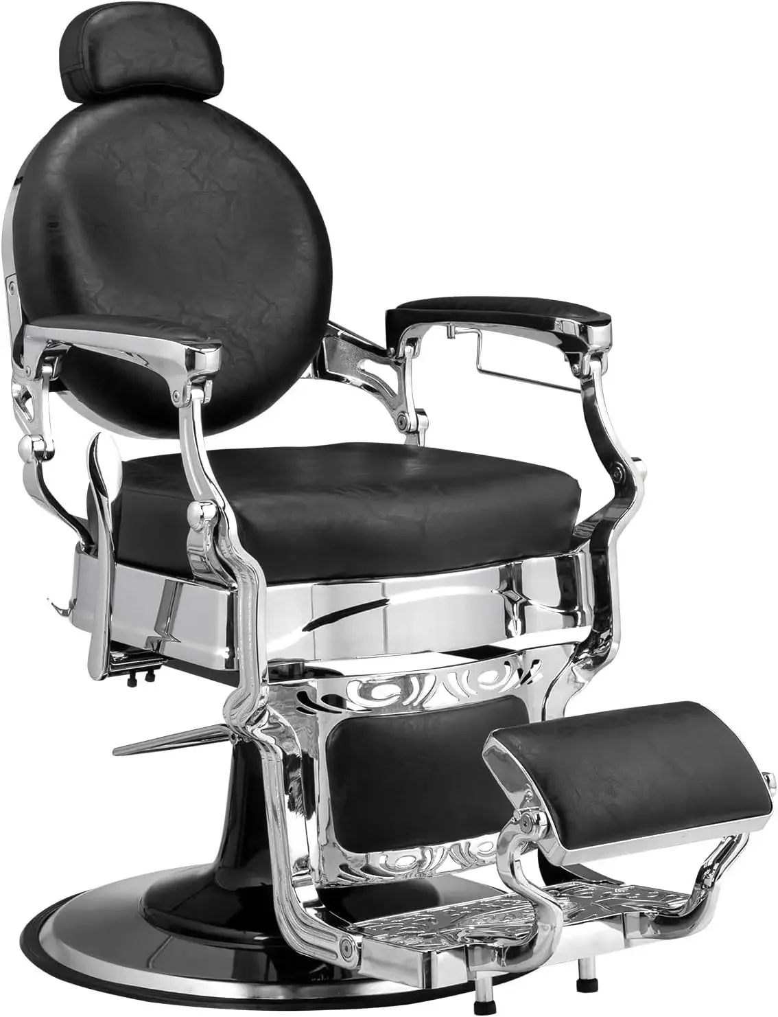 

Barber chair retro hair salon lift hair chair 360 degree rotation